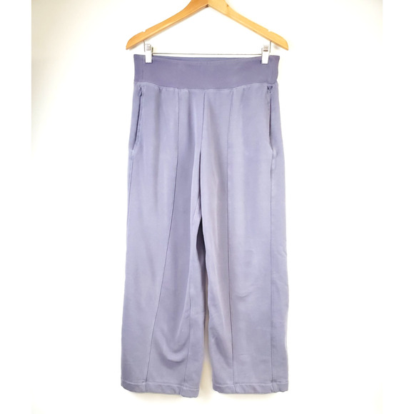 Athleta Retroplush Pants Womens Medium Elastic Waist Sweatpants Straight Leg - Picture 15 of 15